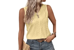 YRIIOMO Tanktop Rundhalsausschnitt  