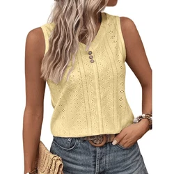 YRIIOMO Tanktop Rundhalsausschnitt  
