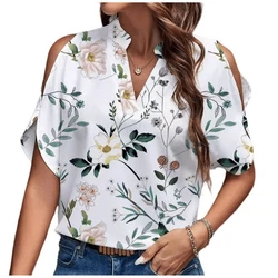 YRIIOMO Tanktop Sommer-Damenbekleidung V-Ausschnitt Lila/Weiß/Grün