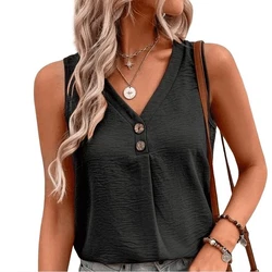 YRIIOMO Tanktop Damenbekleidung V-Ausschnitt 