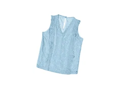 YRIIOMO Tanktop Sommer-Basic Weste für Damen Hellblau/Blau