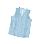 YRIIOMO Tanktop Sommer-Basic Weste für Damen Hellblau/Blau