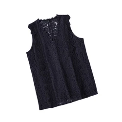 YRIIOMO Tanktop Sommer-Basic Weste für Damen Dunkelblau/Blau
