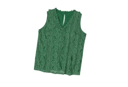 YRIIOMO Tanktop Sommer-Basic Weste für Damen Dunkelgrün/Grün
