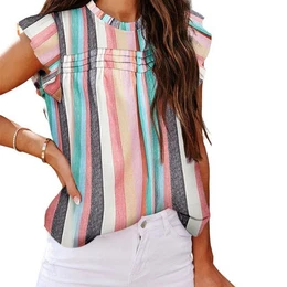 Tanktop Schlichtes und modisches Rundhals-Top fr Damen, rmellos, Sommeroberteil fr Damen.