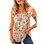 YRIIOMO Tanktop mit quadratischem Ausschnitt und bedruckter Weste 