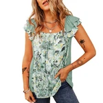 YRIIOMO Tanktop mit quadratischem Ausschnitt und bedruckter Weste 