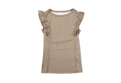 YRIIOMO Damenoberteil Tanktop Beige/Braun/Weiß