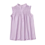 YRIIOMO Tanktop Einfarbige Damenweste Lila/Rosa