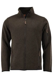 Outdoorjacke Strickfleecejacke Herren - TAZIANO - braun, schilfgrn