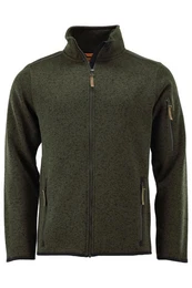 Outdoorjacke Strickfleecejacke Herren - TAZIANO - braun, schilfgrn