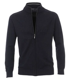 Strickjacke 004450 Pima-Baumwolle Stehkragen Normale Passform