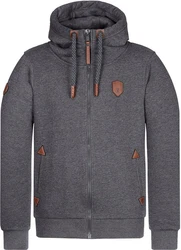 naketano Sweatjacke Schwarzkopf schwarz/graphit