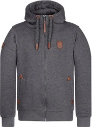 naketano Sweatjacke Schwarzkopf schwarz/graphit