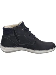 Josef Seibel Schnürstiefelette Dunkelblau/Schwarz/Hellblau