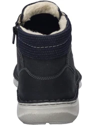 Josef Seibel Schnürstiefelette Dunkelblau/Schwarz/Hellblau
