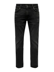 ONLY & SONS Regular-fit Jeans ONSWEFT Dunkelgrau/Grau/Khaki/Hellgrau
