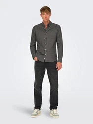 ONLY & SONS Regular-fit Jeans ONSWEFT Dunkelgrau/Grau/Khaki/Hellgrau