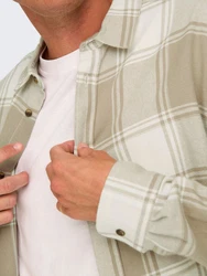 ONLY & SONS Karohemd ONSGUDMUND LS CHECKED SHIRT (4628) Beige/Braun/Khaki
