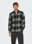 ONLY & SONS Karohemd ONSGUDMUND LS CHECKED SHIRT (4628) Dunkelgrün/Grün