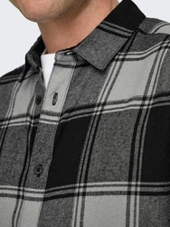 ONLY & SONS Karohemd ONSGUDMUND LS CHECKED SHIRT (4628) Schwarz/Grau/Gelb
