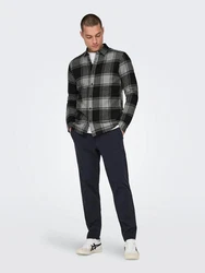 ONLY & SONS Karohemd ONSGUDMUND LS CHECKED SHIRT (4628) Schwarz/Grau/Gelb