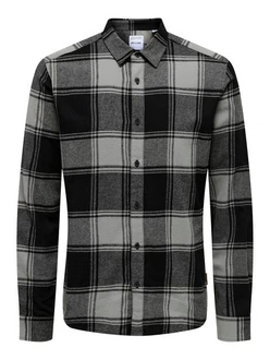 ONLY & SONS Karohemd ONSGUDMUND LS CHECKED SHIRT (4628) Schwarz/Grau/Gelb