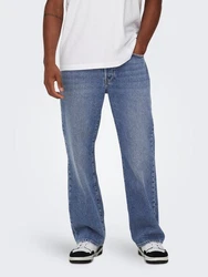 ONLY & SONS Loose-fit-Jeans ONSFADE LOOSE WB (6778) Hellblau/Blau