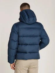 Calvin Klein Outdoorjacke HOODED QUILT PUFFER MW Dunkelblau/Blau/Hellblau