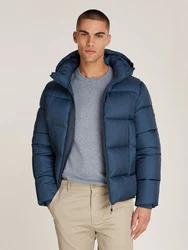 Calvin Klein Outdoorjacke HOODED QUILT PUFFER MW Dunkelblau/Blau/Hellblau