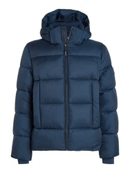 Calvin Klein Outdoorjacke HOODED QUILT PUFFER MW Dunkelblau/Blau/Hellblau