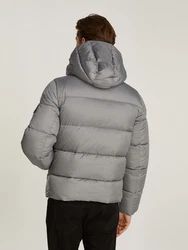 Calvin Klein Outdoorjacke HOODED QUILT PUFFER MW Grau/Hellgrau/Beige
