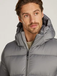 Calvin Klein Outdoorjacke HOODED QUILT PUFFER MW Grau/Hellgrau/Beige