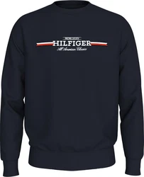 Tommy Hilfiger Sweatshirt Hilfiger Stripe Sweatshirt blau/desert sky