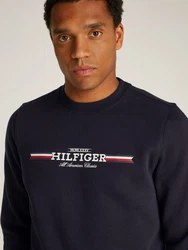 Tommy Hilfiger Sweatshirt Hilfiger Stripe Sweatshirt blau/desert sky
