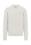 FYNCH-HATTON Strickpullover mit V-Kragen Grau/Khaki