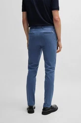 BOSS Stoffhose Kaito Blau/Dunkelblau/Hellblau/Grau