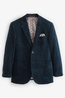 Next Cordsakko Dunkelblau/Hellblau/Blau