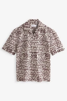 Next Kurzarmhemd Navajo-Stil Kubakragen