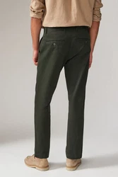 Next Chinohose Slim Fit Stretch mit Print Dunkelgrün/Grün/Khaki