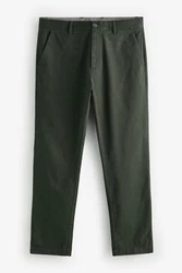 Next Chinohose Slim Fit Stretch mit Print Dunkelgrün/Grün/Khaki