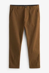 Next Chinohose Slim Fit Stretch mit Print Khaki/Braun