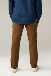 Next Chinohose Slim Fit Stretch mit Print Khaki/Braun