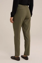 WE Fashion Anzughose Khaki/Dunkelgrün