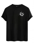 RMK T-Shirt Rundhals Vintage Smile Schwarz/Dunkelgrau