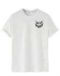 RMK T-Shirt Rundhals Vintage Smile Weiß