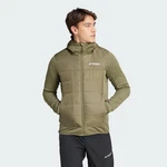 adidas TERREX MULTI HYBRID INSULATED KAPUZENJACKE Dunkelgrün/Grün