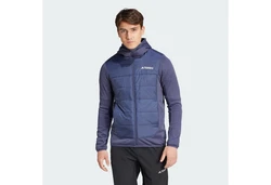 adidas TERREX MULTI HYBRID INSULATED KAPUZENJACKE Dunkelblau/Hellblau