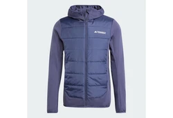 adidas TERREX MULTI HYBRID INSULATED KAPUZENJACKE Dunkelblau/Hellblau