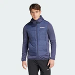 adidas TERREX MULTI HYBRID INSULATED KAPUZENJACKE Dunkelblau/Hellblau